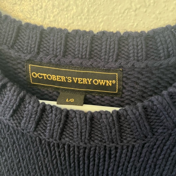 OVO October’s Very Own Arch Knit Navy Blue Sweater Size Large - Picture 6 of 6
